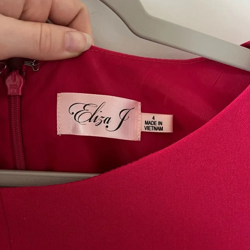 Eliza J Seamed Crepe Shift Dress- size 4